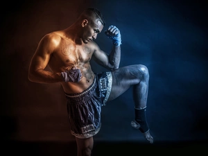 training, Samuel Andoche, Tattoo, Martial art Muay Thai