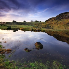 medows, lake, The Hills