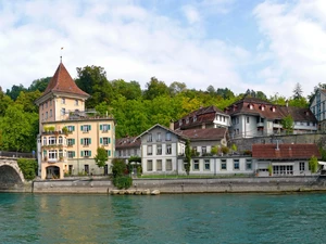 panorama, Untertorbruck, Switzerland, town
