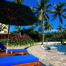 Hotel hall, relaxation, tropic, Pool