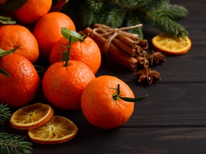 mandarin, anise, cinnamon, Twigs