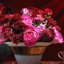 Vase, Flowers, bouquet