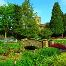 Garden, trees, viewes, bridges