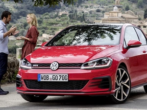 Volkswagen Golf 7 GTI Performance, Women, a man, 2017