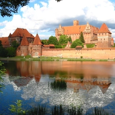 water, Malbork, Castle