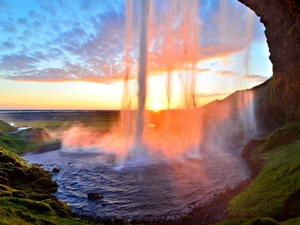 waterfall, Seljalandsfoss