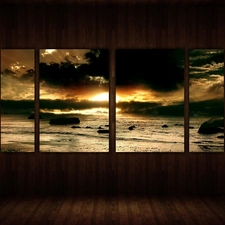 Window, interior, west, sun, sea, Room