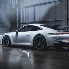 garage, White, Porsche 911 GT3