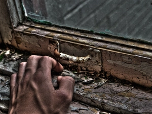 Window, hand, old