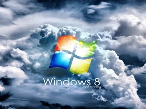 clouds, eight, logo, windows