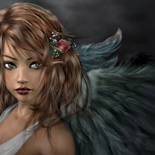 wings, Lovely, angel