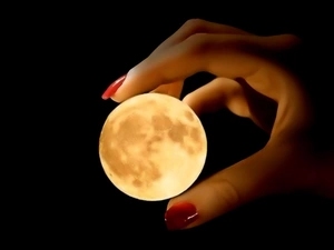 Womens, moon, hand