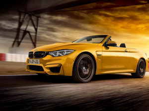 2018, Yellow, BMW M4 Cabrio