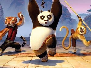 tiger, Monkey, dance, zpabda, Kung Fu Panda